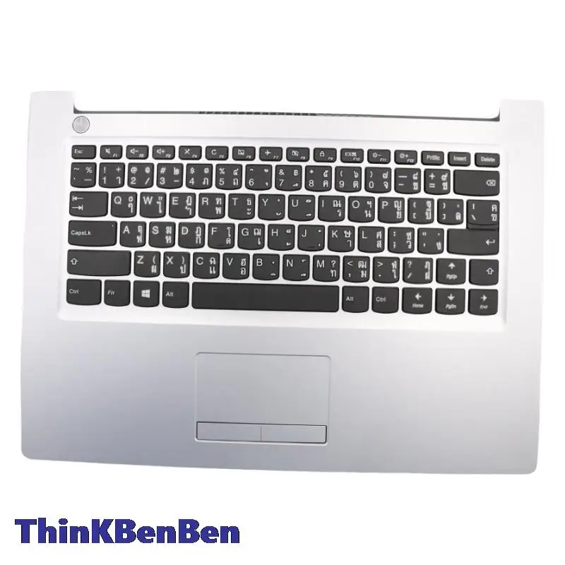 

TH Thai Silver Keyboard Upper Case Palmrest Shell Cover For Lenovo Ideapad 310 14 14ISK 14IKB 14IAP 5CB0L35705