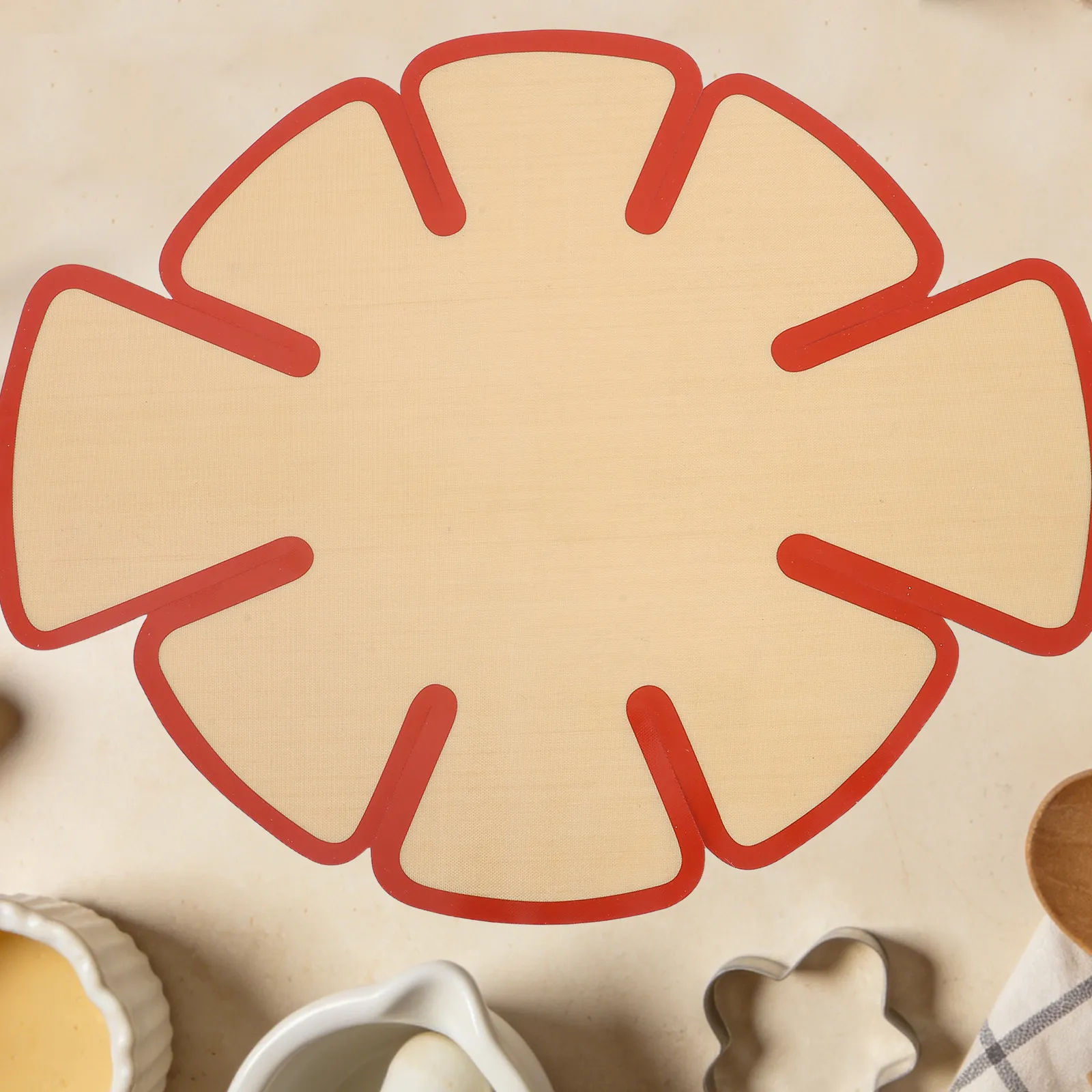 

3pcs 18X14Inches Non-Stick Silicone Bread Mat Heat Resistant Baking Mat For Sourdough Dutch Oven Reusable Loaf Liner Baking