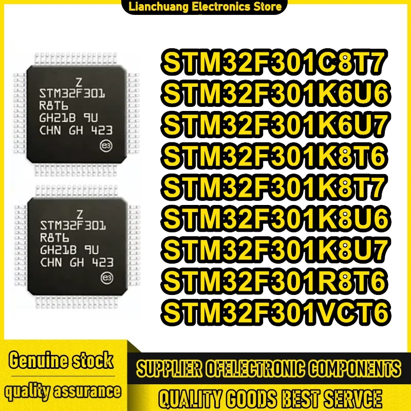 

STM32F301C8T7 STM32F301K6U6 STM32F301K6U7 STM32F301K8T6 STM32F301K8T7 STM32F301K8U6 STM32F301K8U7 STM32F301R8T6 STM32F301VCT6 IC