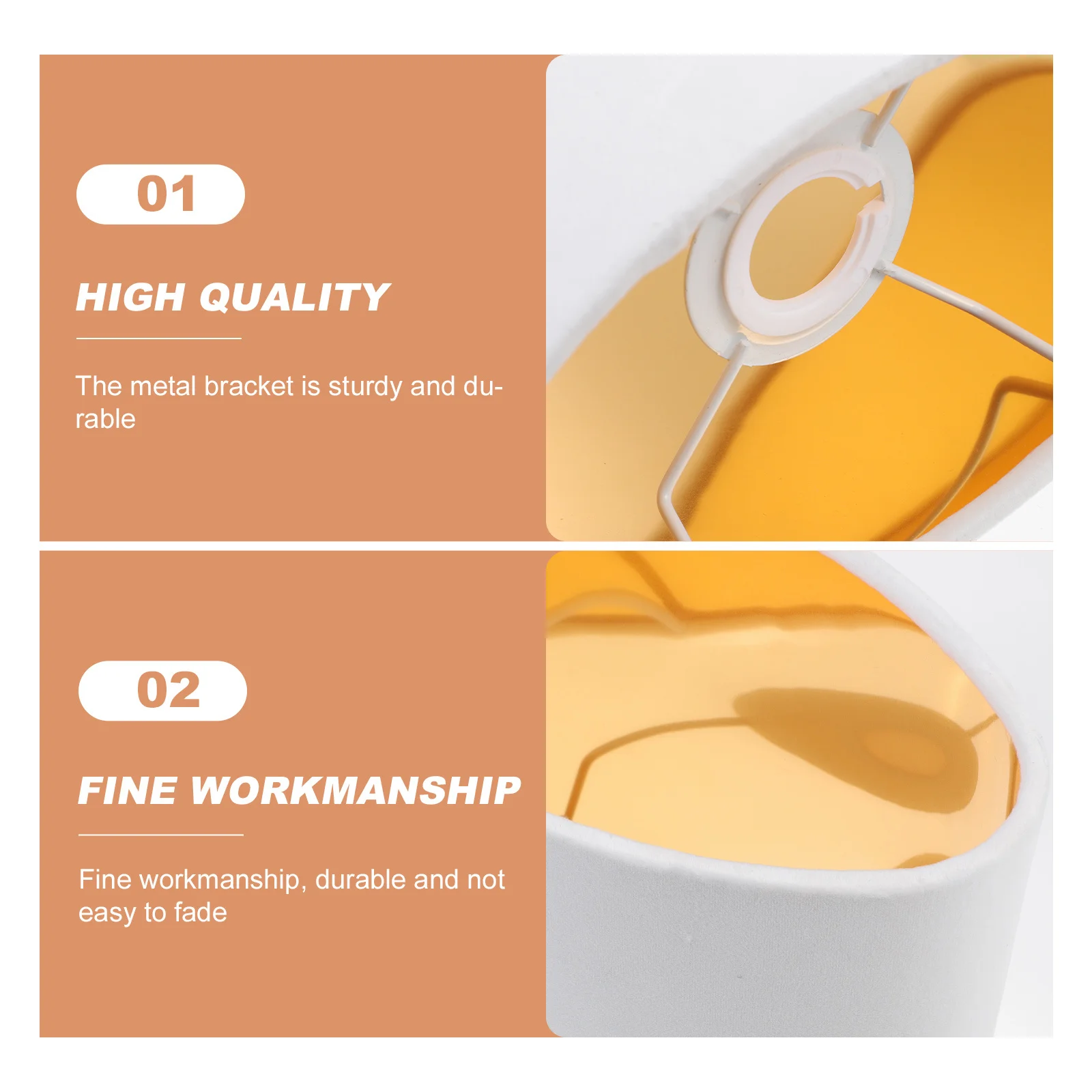 

Oval Table Lamp Cover Desktop Shades Oblong Simple Lampshade Large Fabric Single Black Light for Office Lmapsahdes Small