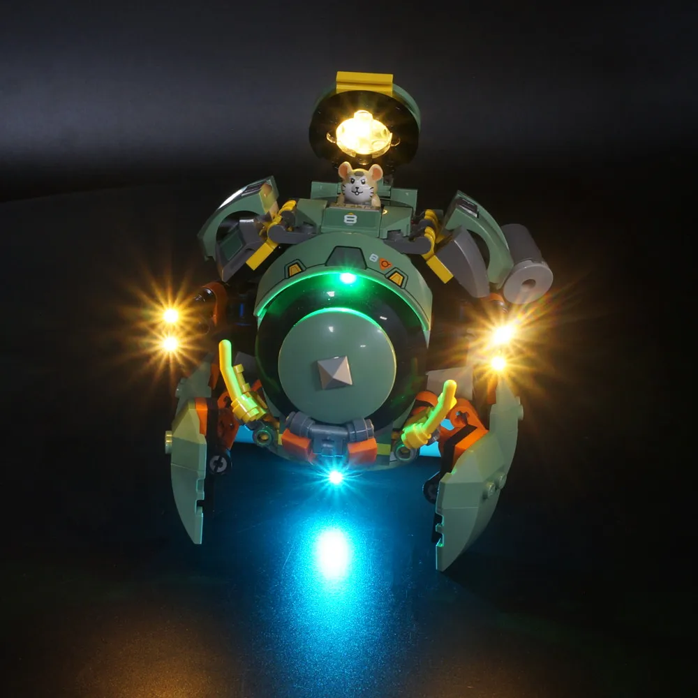 LED-Beleuchtungsset passend für LEGO Wrecking Ball Overwatch 75976 (ohne Bausteine)
