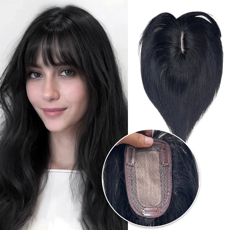 100% الشعر البشري 25 سنتيمتر 9X14 سنتيمتر Hairnet مستقيم غير مرئية ثلاثية الأبعاد الشعر المستعار كليب في قطعة واحدة وصلات شعر شعر مستعار علوي قطعة للنساء