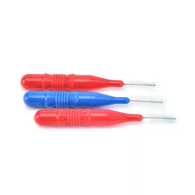 50 unids/lote cepillo Interdental de plástico suave palillo de dientes para limpieza de dientes higiene bucal hilo Dental cuidado bucal saludable hilo Dental