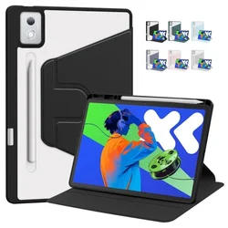 For Lenovo Xiaoxin Pad Pro 12 7 2025 Case TB375FC Acrylic Rotating Stand Tablet Funda For Lenovo Tab P12 12.7 inch TB371FC 2023