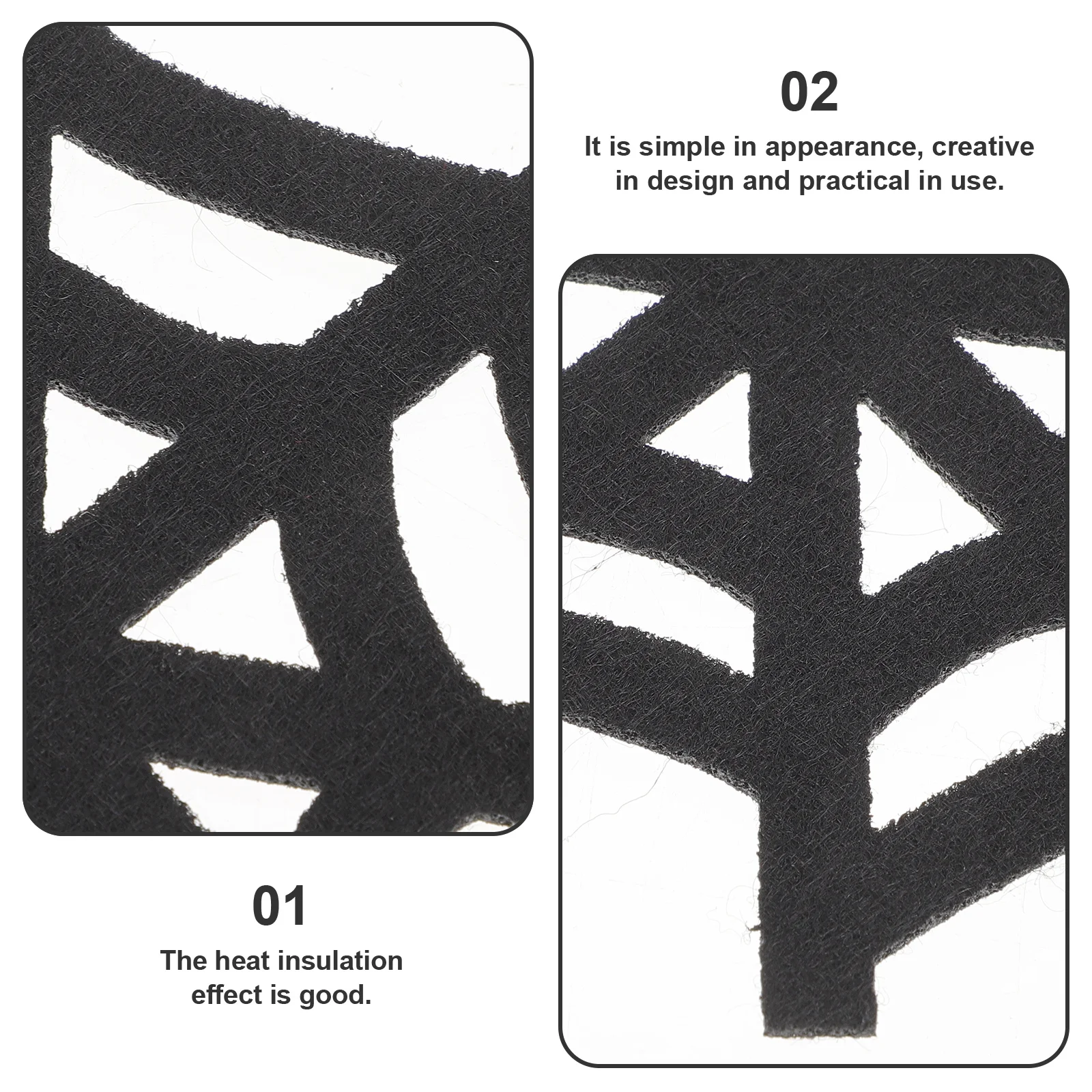 

4Pcs Halloween Cup Coasters Spider Web Pattern Heat-Resistant Drink Mats Decorative Table Placemats for Party Home Bar Ktv