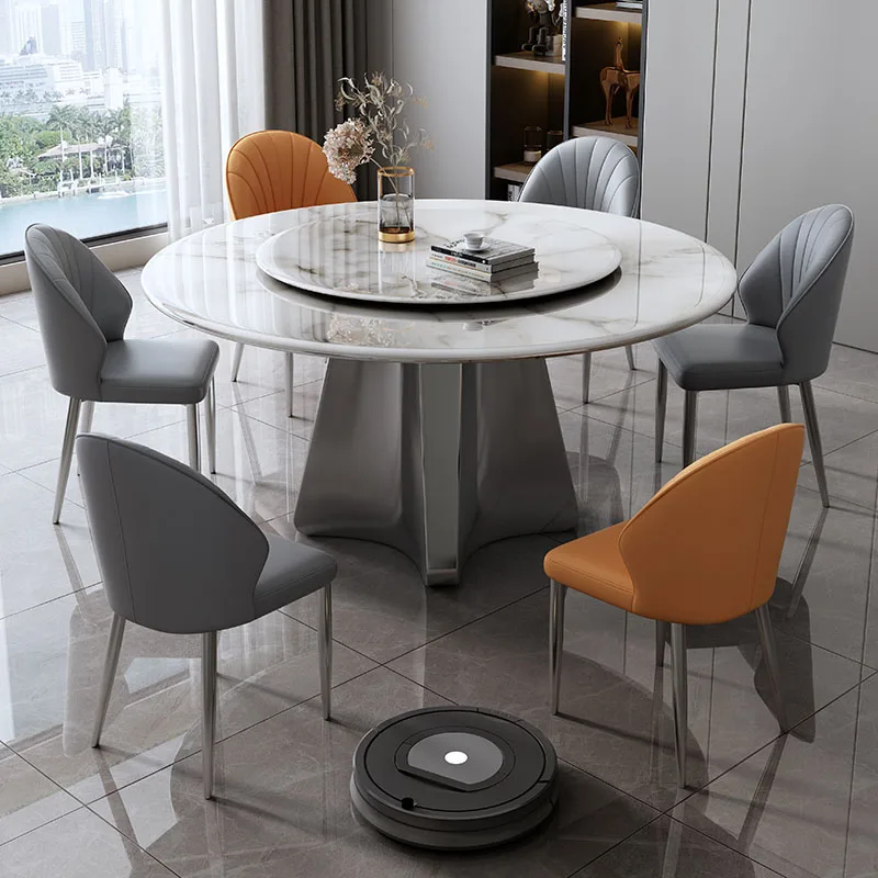 Round Restaurant Dining Table Writing Designer High Children Gaming Study Dining Table Living Room Muebles Kitchen Furniture