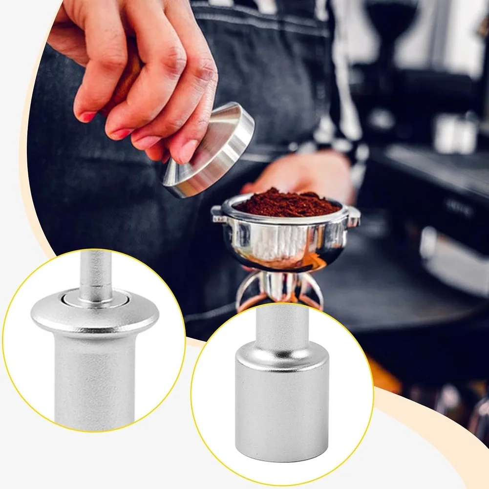 Black Silver Espresso Puck Aluminum Coffee Puck Remover Coffee Portafilter Tool Compact Storage Precise Operation