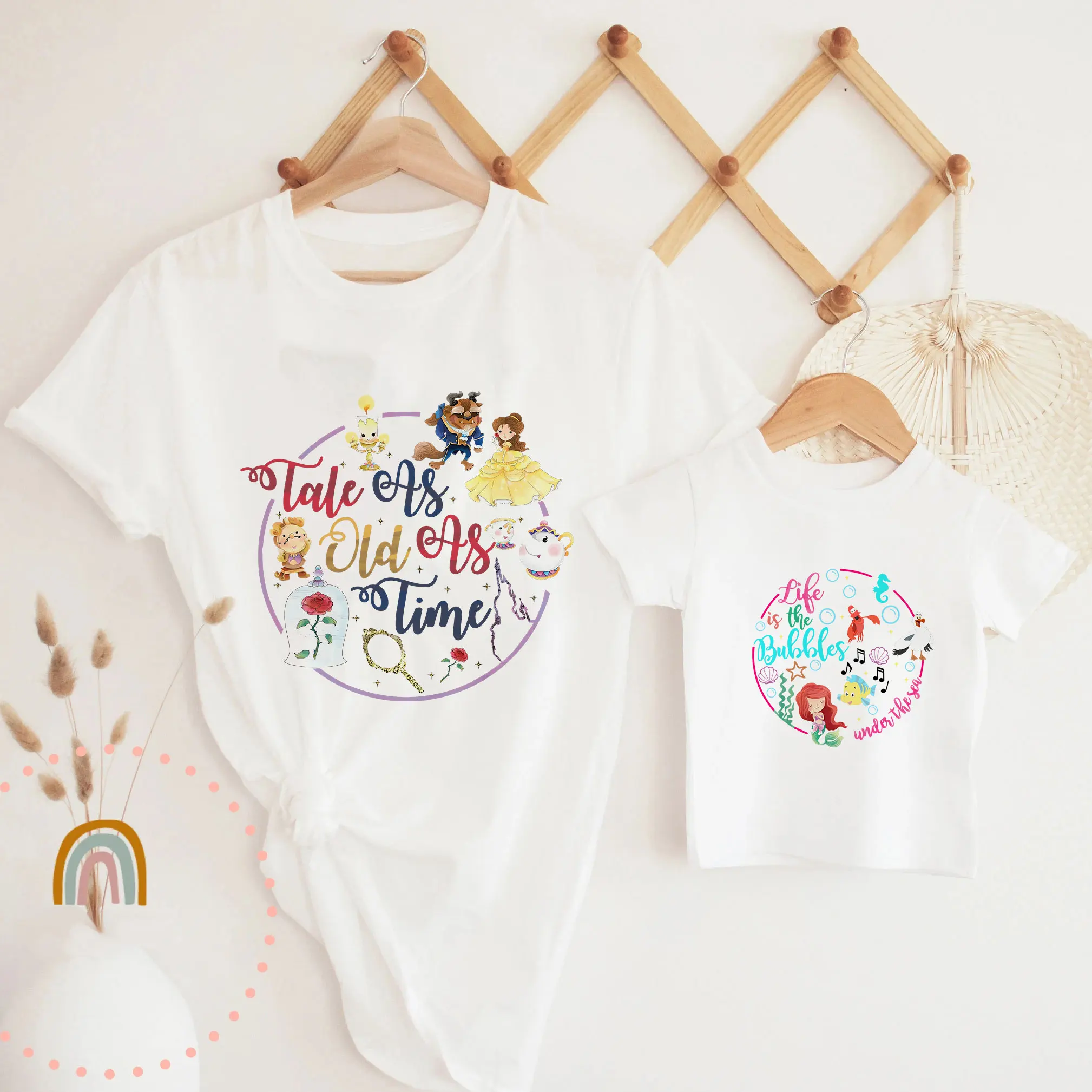 Watercolor Princess Iron On Decals Heat transfer Stickers Thermal Prints on Tshirts DIY for Clothes