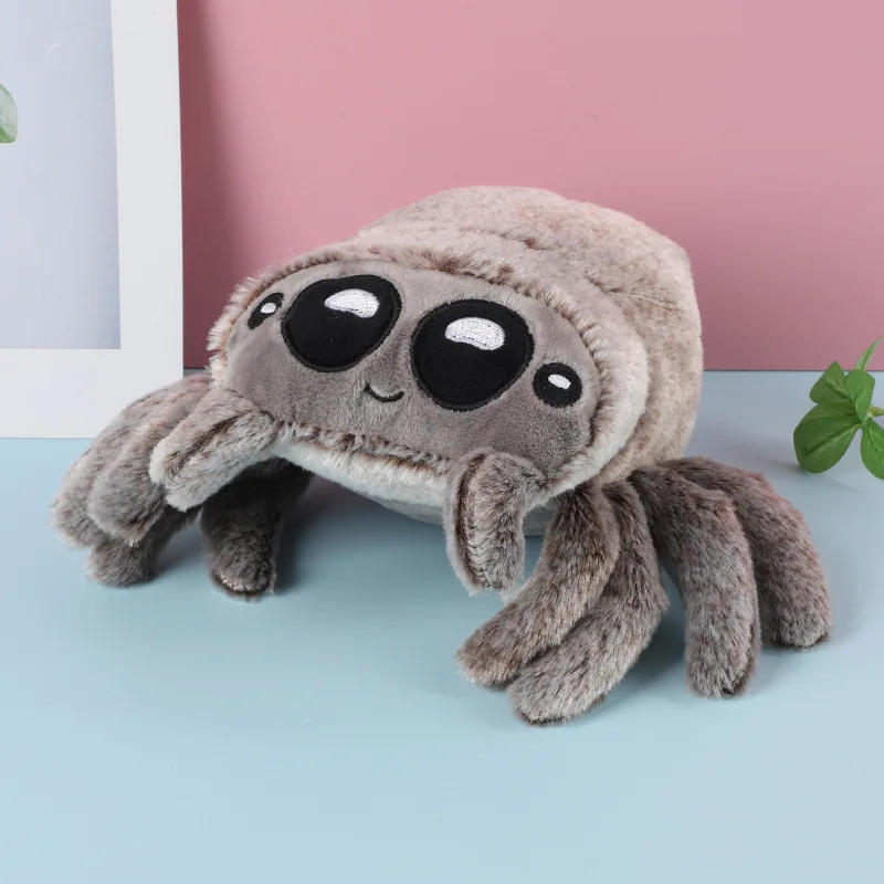 Jouet en peluche araignée Lucas Friend pour enfants, beurre d'araignée noir et blanc, oreiller doux, décoration de la maison Kawaii, cadeaux d'Halloween