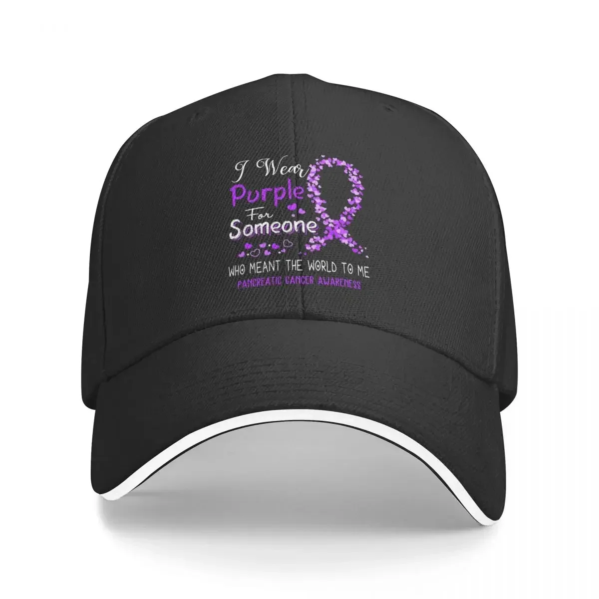 I Wear Purple For Pancreatic Cancer Awareness Baseball Cap New Hat party Hat Beach Bag Golf Cap Women's Beach Outlet 2024 Men's