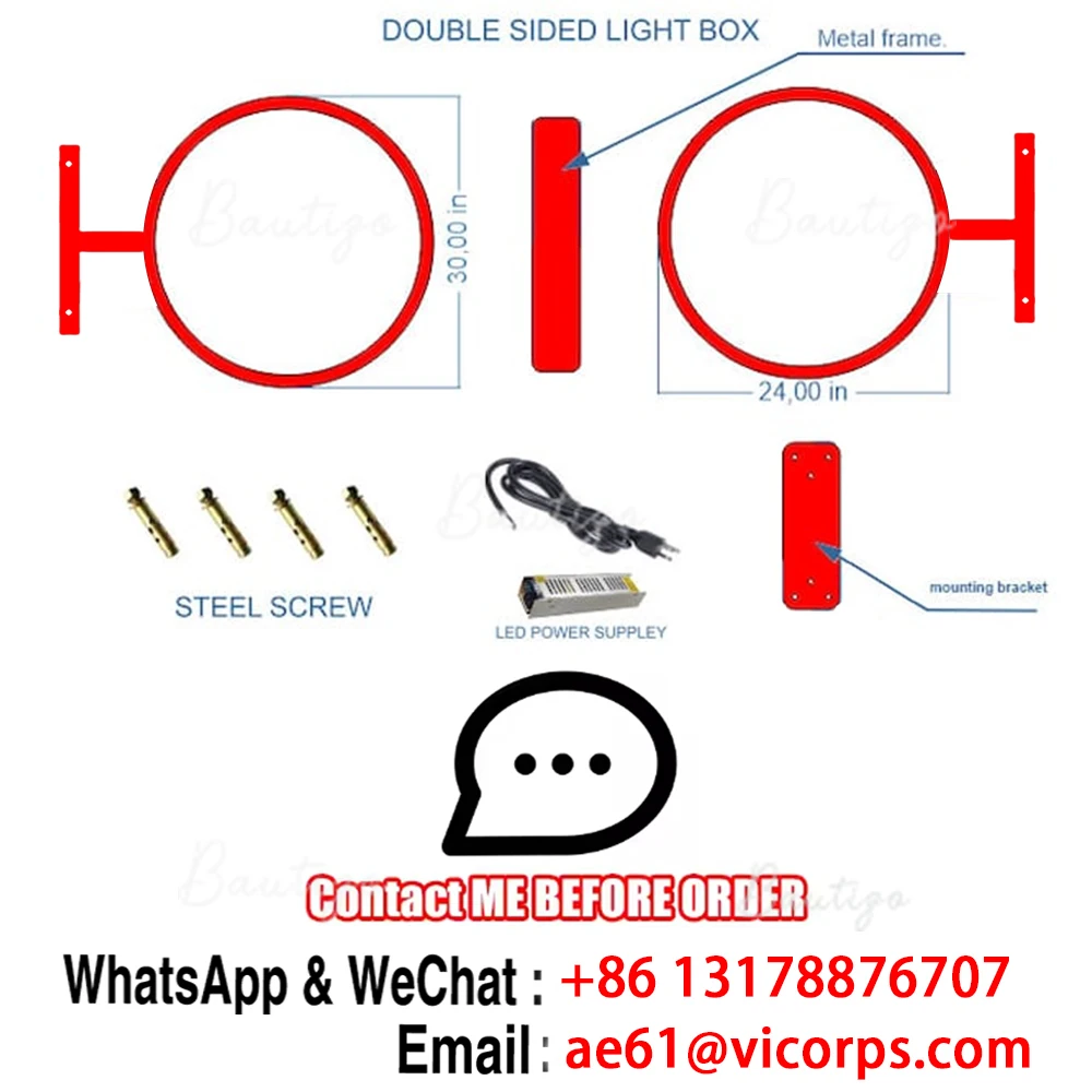 Custom Logo Neon Light Sign Led Signage Business Letters Outdoor Acrylic Signs Wall Letter Metal Home Bright Personal Design Box