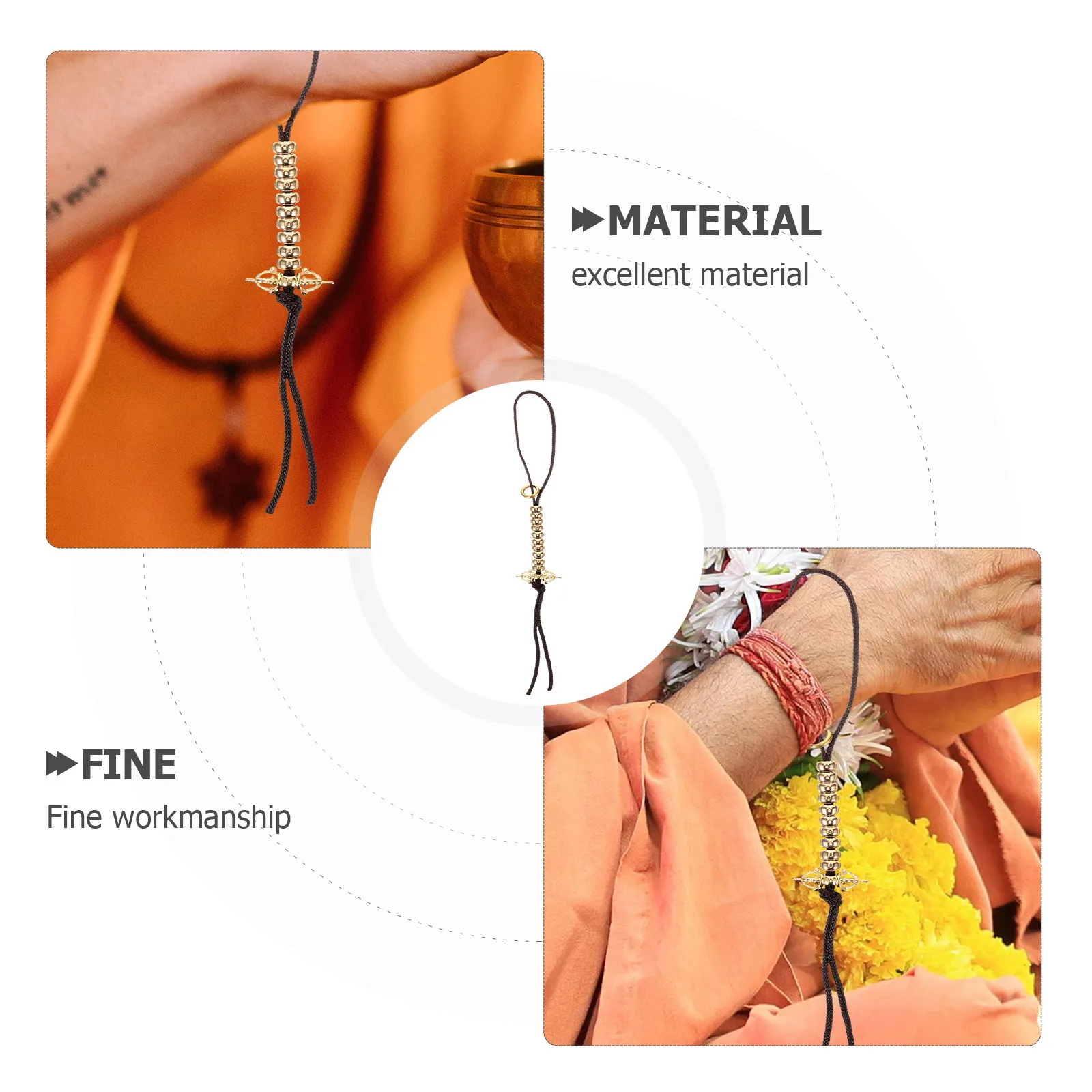 2pcs Buddha Beads Counter Metal Pendant Handheld Chanting Counting Tool For Meditation Prayer Diy Supply Bead Counting Device