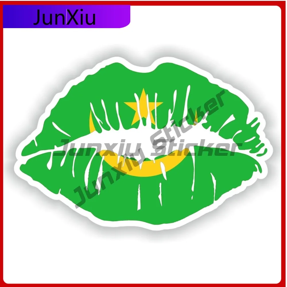 

Mauritania Lips Flag Popular Vehicle Exterior Decor Designed For Use On Car Body Bumper And Windows