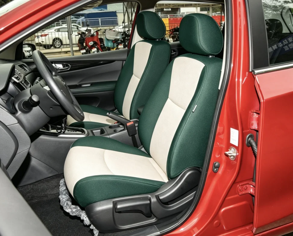 Für Nissan Tiida 2019~2023 Maßgefertigte Autositzbezüge Luxuriöses Nappaleder 100% Passgenau Innenraumzubehör 360 ° Vollständige Abdeckung – Detail 4