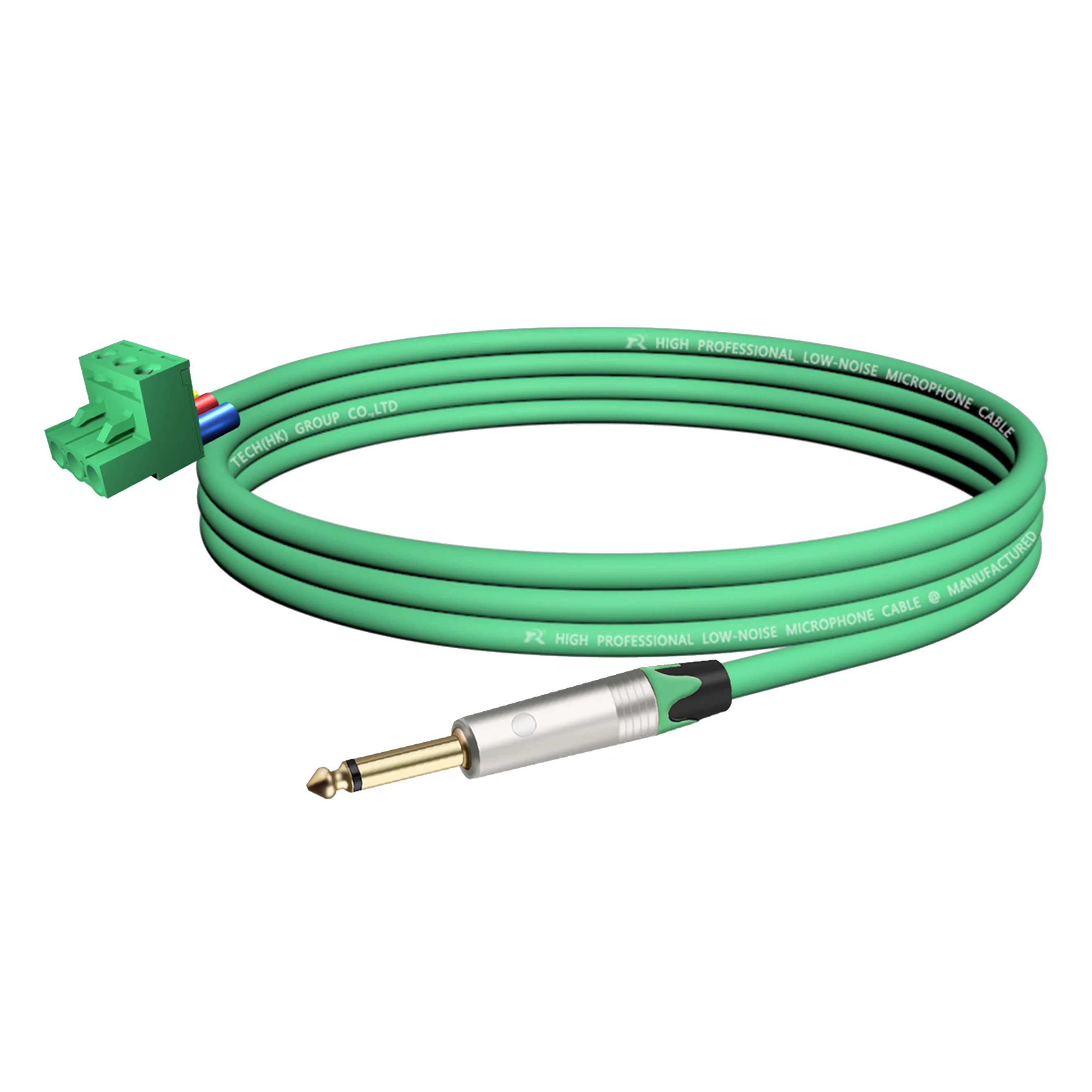 Vergoldete/vernickelte Kontakte, 1/4 Zoll (6,35/6,5 mm) Mono-TS-Audio-Klinkenstecker auf 3-polige Schraubklemme, Mikrofon-Balun, lötfreier Konverter – Detail 15