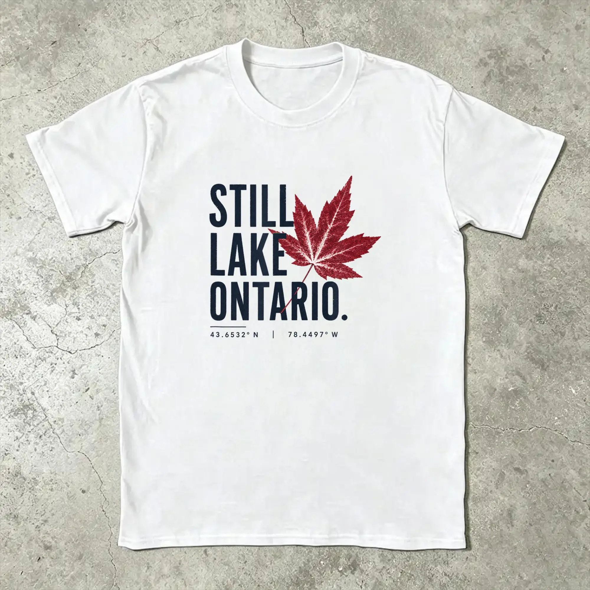 Men Lake Ontario Canada T Shirts Funny Political Cotton Tops Novelty Short Sleeve Round Collar Tee Shirt Gift Idea T-Shirts