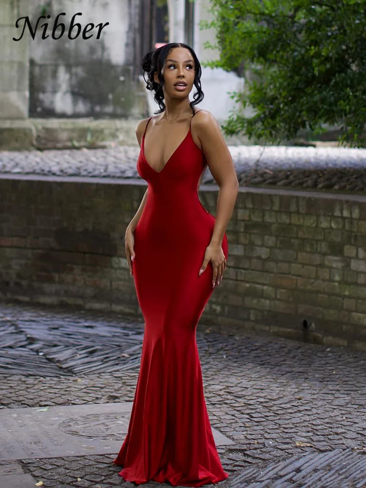 Sukienka maxi z gładkiej tkaniny, damska, seksowna, marszczona, z dekoltem, modelująca sylwetkę, szlafrok, sukienki hipsterskie, vestido, zestawy ubrań