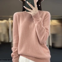 New cashmere sweater women's sweater in autumn and winter 100% merino wool fashion O-neck autumn warm pullover top - Image 5