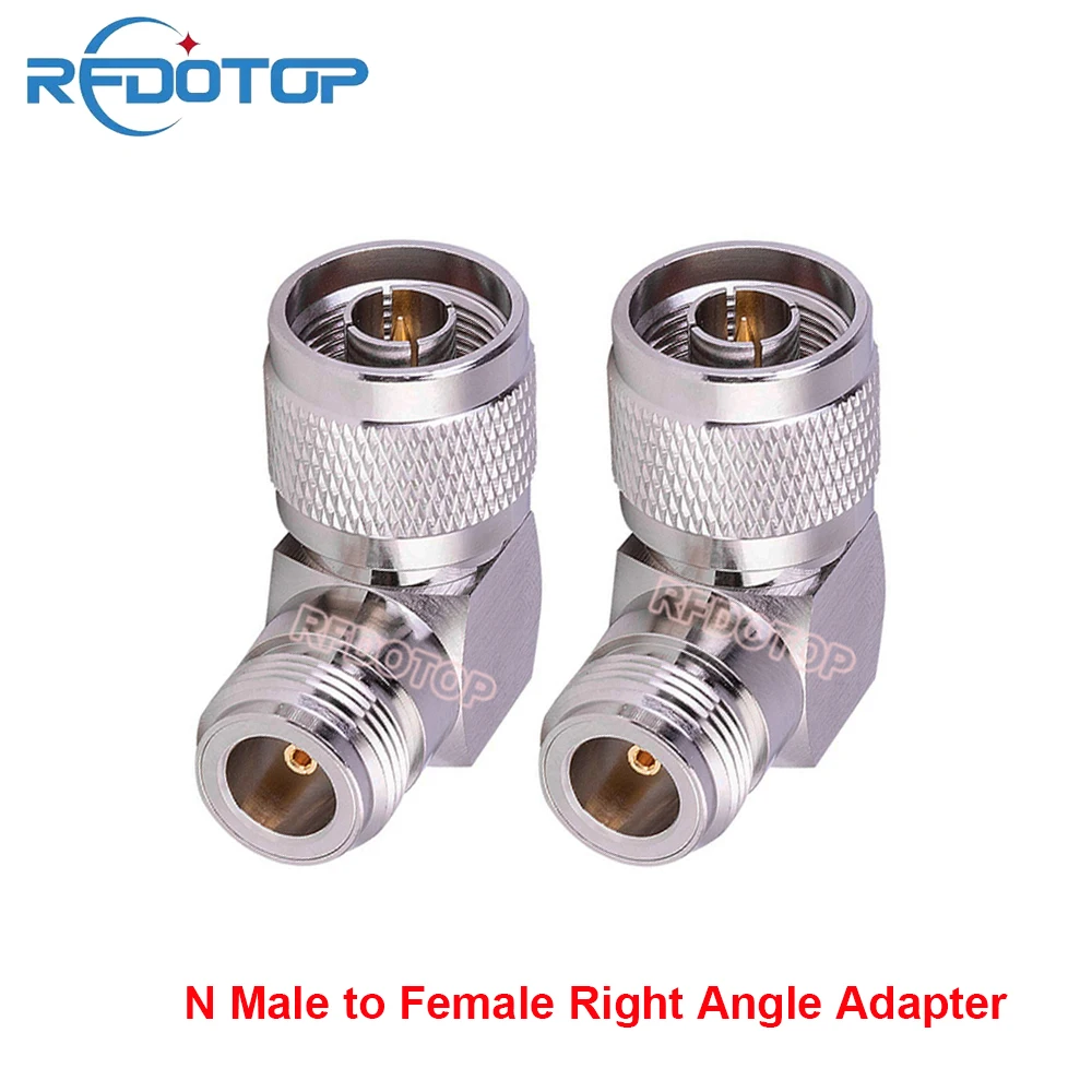 2 יח'\חבילה l16 n תקע n ג 'ק זווית ישרה קונקטור עבור אנטנה רדיו Wi-Fi L16 N-J N-K 90 מעלות Rf coax מתאם