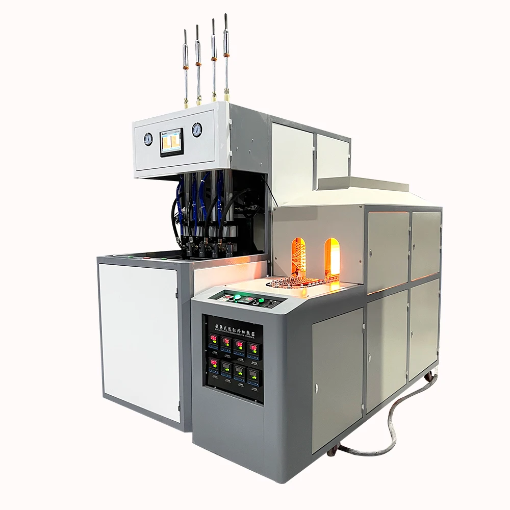 Customized Semi Automatic 4 Cavity 100ml Mini Pet Plastic Water New Technology Bottle Blowing Machine Bottle Blower