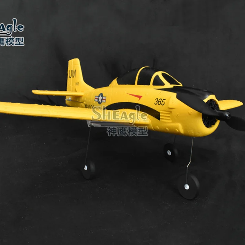 Nuevo Avión eléctrico teledirigido T28 Trojan, modelo de simulación Epp resistente a caídas, modelo de avión de juguete de cuatro canales