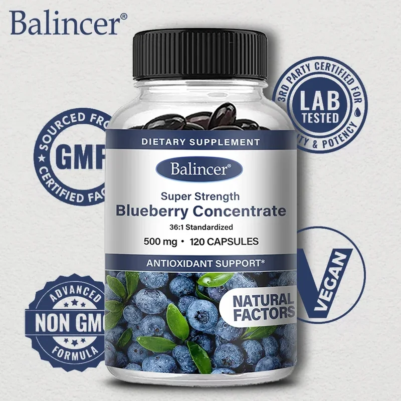 Eye Supplement with Blueberry Extract To Help with Eye Fatigue, Dry Eyes and Improve Vision and Functional Health