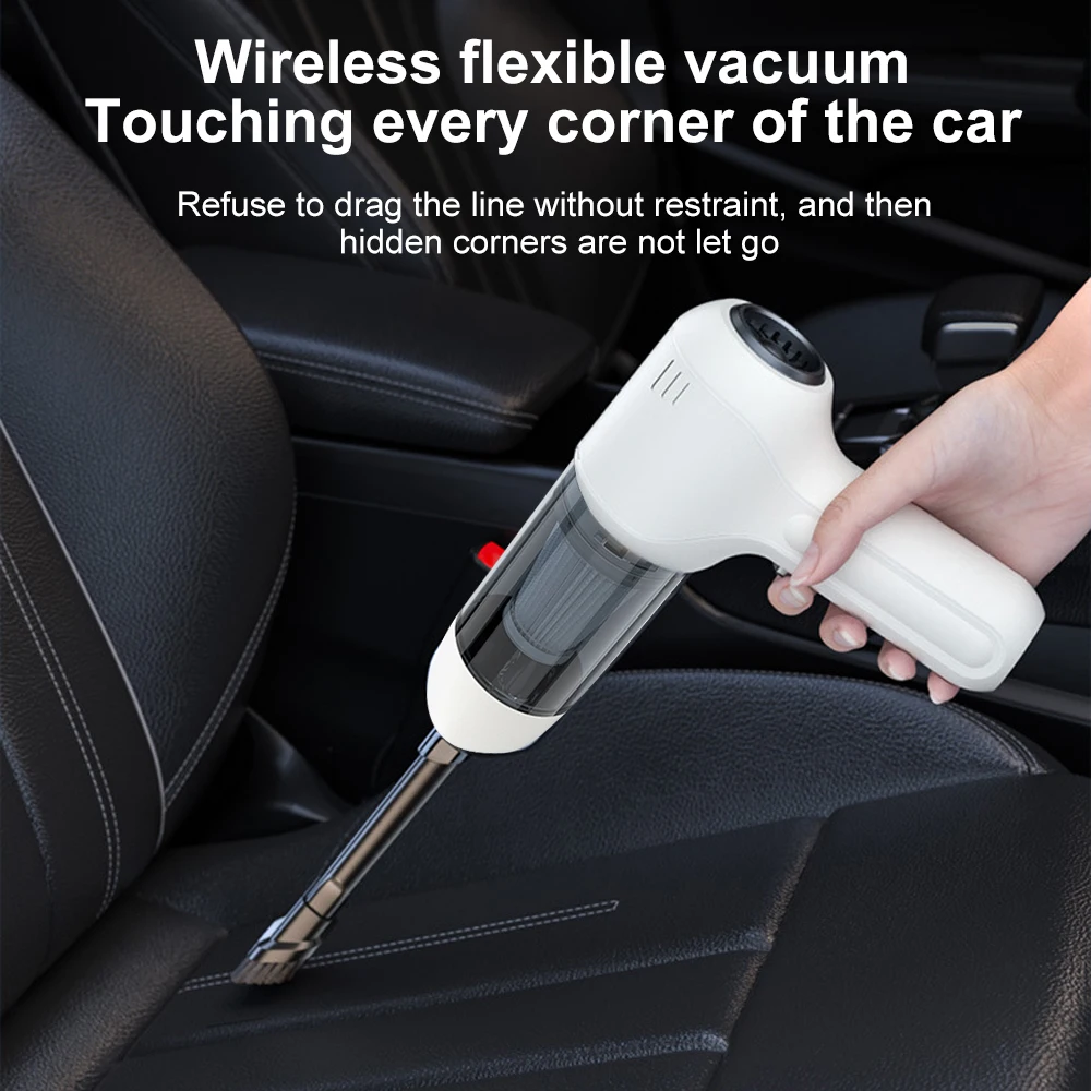 Mini Vacuum Cleaner Strong Suction Wireless Cleaning Machine Robot Home Appliance Car Powerful Portable Cleaner for Car