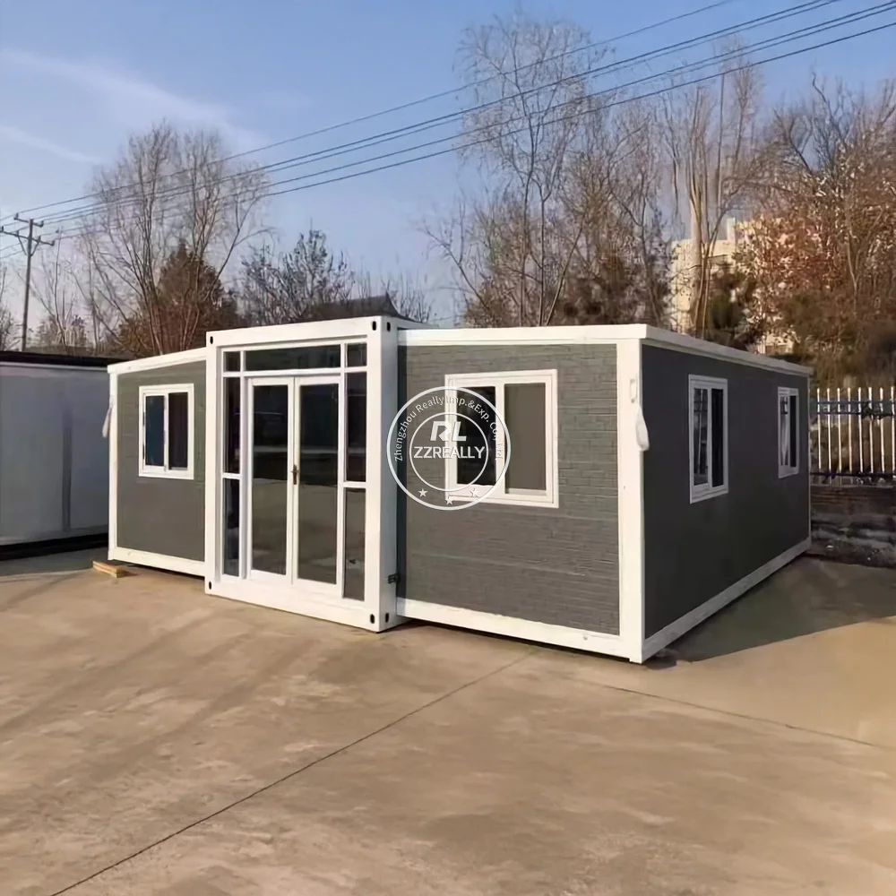 Expandable Prefabricated folding  Container Houses 20ft Mobile Modular Steel Container House With Bathroom