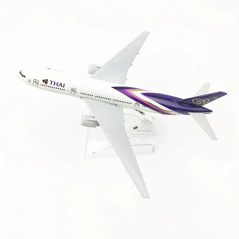 Модель самолета масштаб 1:400, масштаб 16 см, игрушечная модель самолета, Таиланд B777, модель самолета из металлического сплава, литые самолеты для подарка и коллекционирования