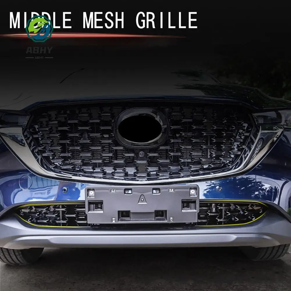 

ABHY-Car Front Lower Bumper Grill Grille Moulding Cover For Mazda CX5 CX-5 2022+ Front Bottom Middle Net Decoration