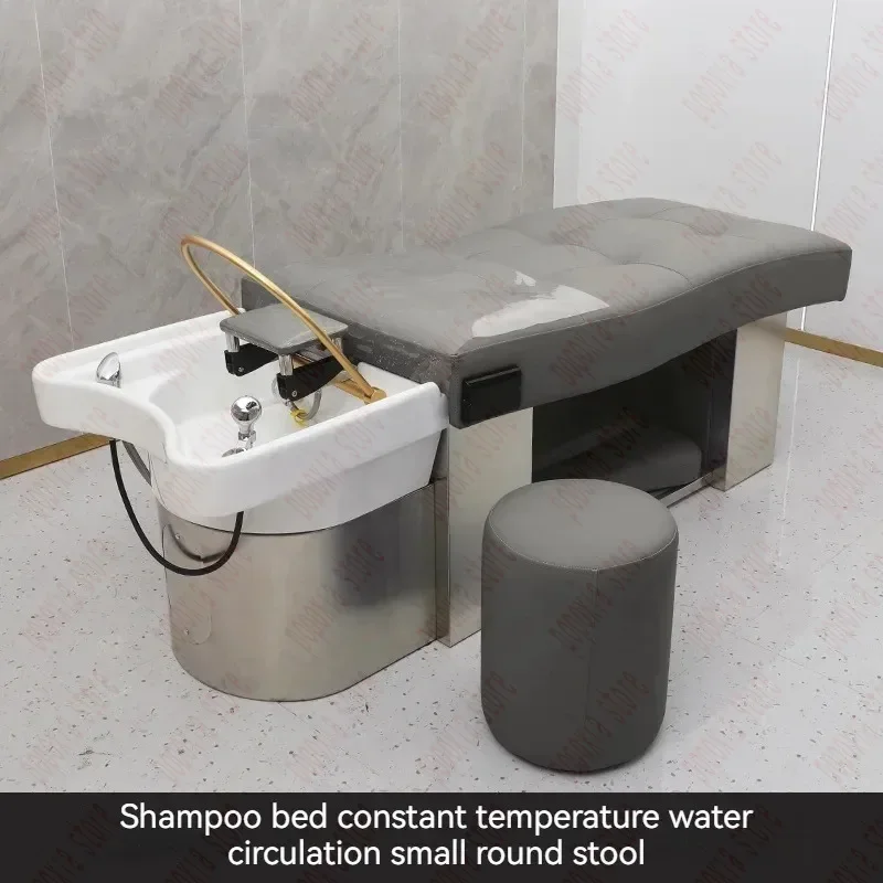 Head Spa Hair Washing Bed Luxury Lounge Water Circulation Shampoo Chair Salon Therapy Behandelstoel  Furniture MQ50SC