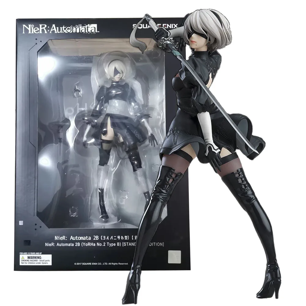 18CM 2B Anime Game NieR: Automaten Figuur YoRHa Nr. 2-type B animatiemodel speelgoed geschenken collectie desktop decoratie ornamenten