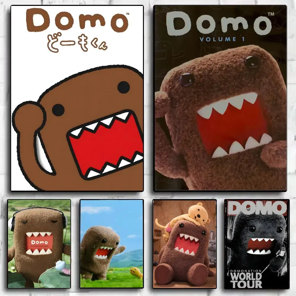 Mascot Character D-Domo-Kun Poster Art HD Art Sticky Wall Waterproof Home Living Room Bar Decoration