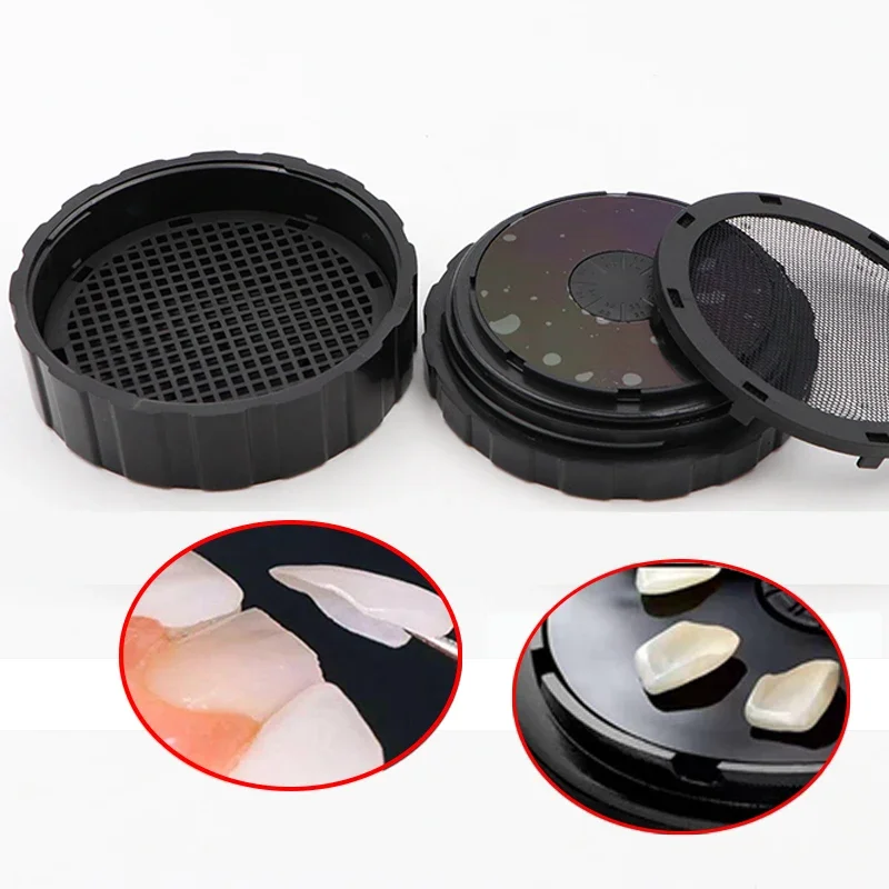 

Dental Pretreatment Tooth Patch Box Ceramic Veneer Denture Storage Disinfection Case Portable Tool with UV Option