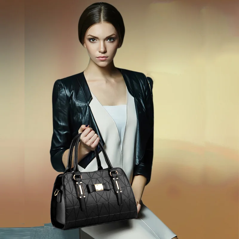 Fashion Handbag  New Women Leather Bag Large Capacity Shoulder Bags Casual Tote Simple Top-handle Hand Bags