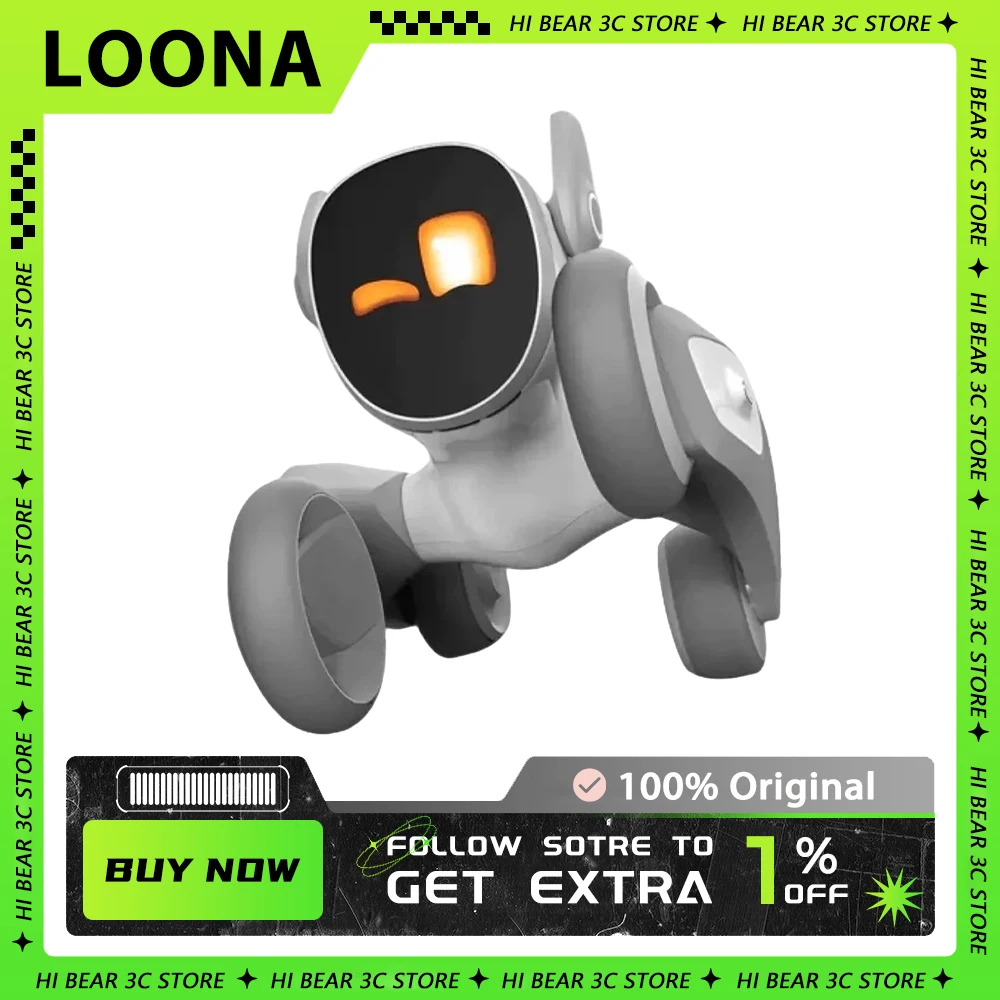 

LOONA Smart Robot Toy Intelligent Machine Dog Pet Companion Desktop AI Robot Emotional Dialogue Programming Electronic Toy Gifts