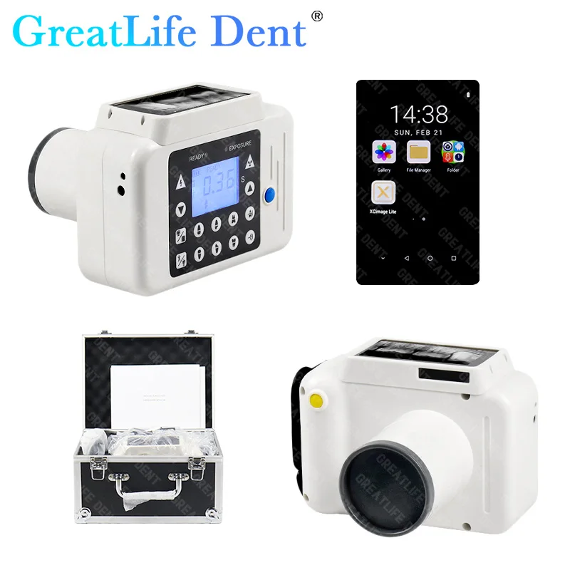 GreatLfie Dent Dental Sensor Kit Original Portable Dental X-ray Machine High Frequency X Ray Film Lab Equipment Dentistry