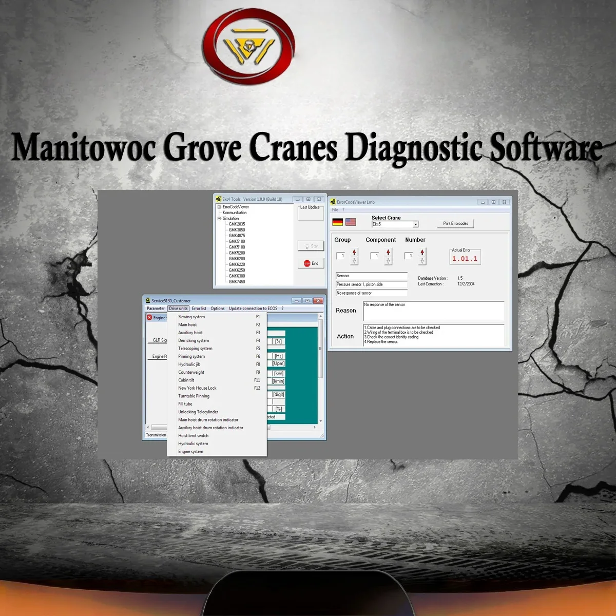 TruckEPC3 Manitowoc Grove Cranes Diagnostic Software