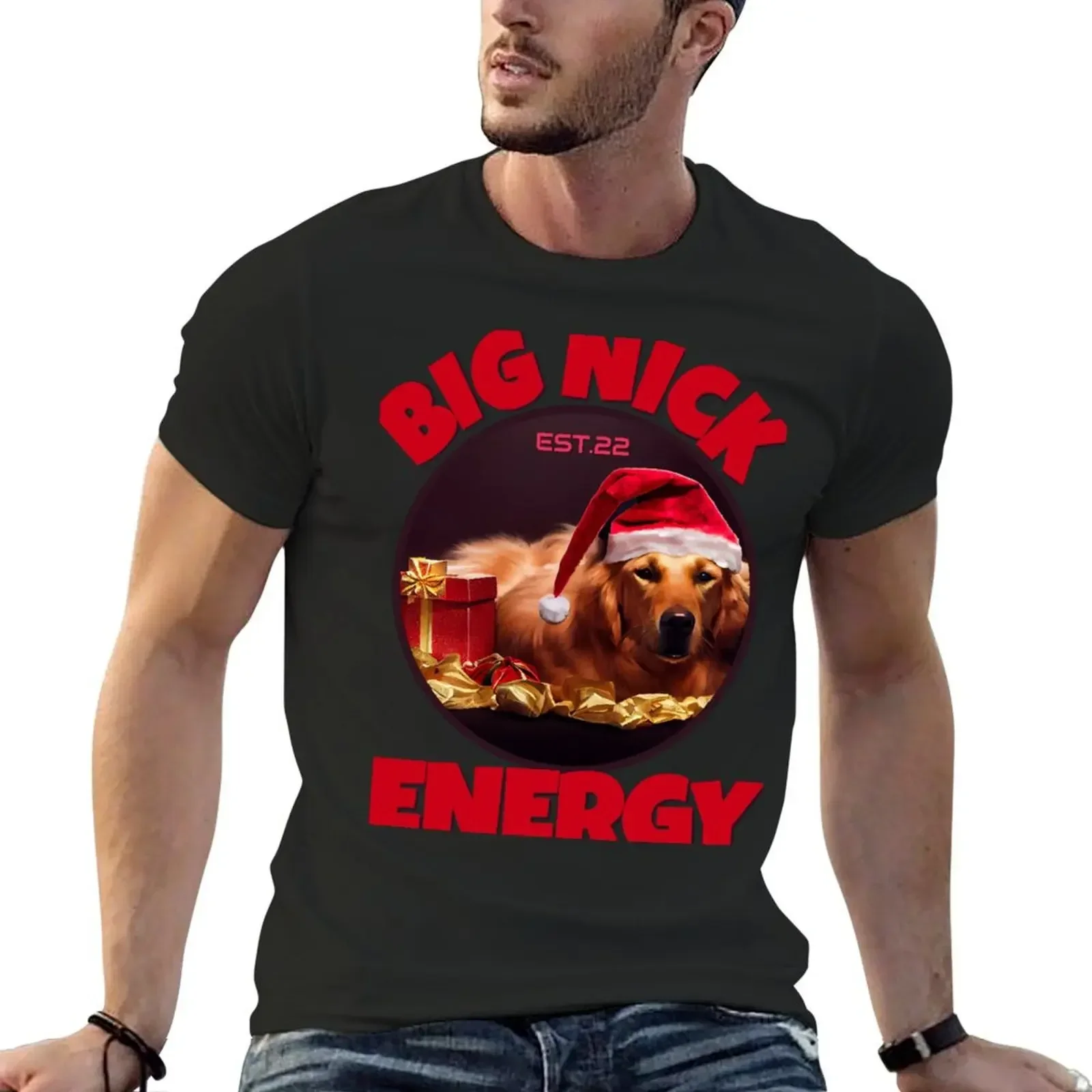 BIG NICK ENERGY T-shirt boys animal print plus sizes anime clothes vintage t shirts for men cotton