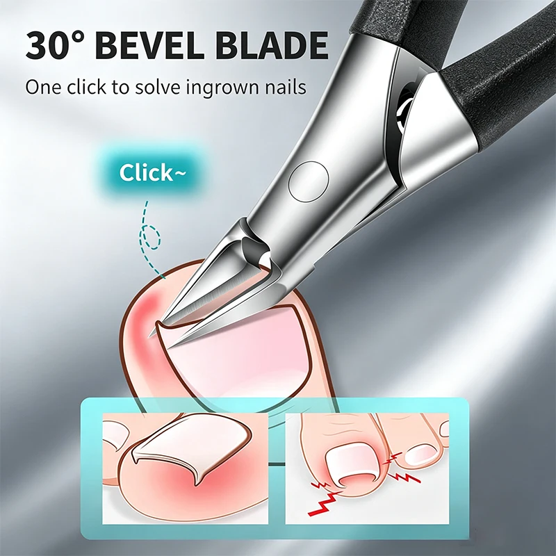 Multi Style Nail Clipper Kit Thick Ingrown Toenail Cutter Cuticle Nipper Manicure Pedicure Tools
