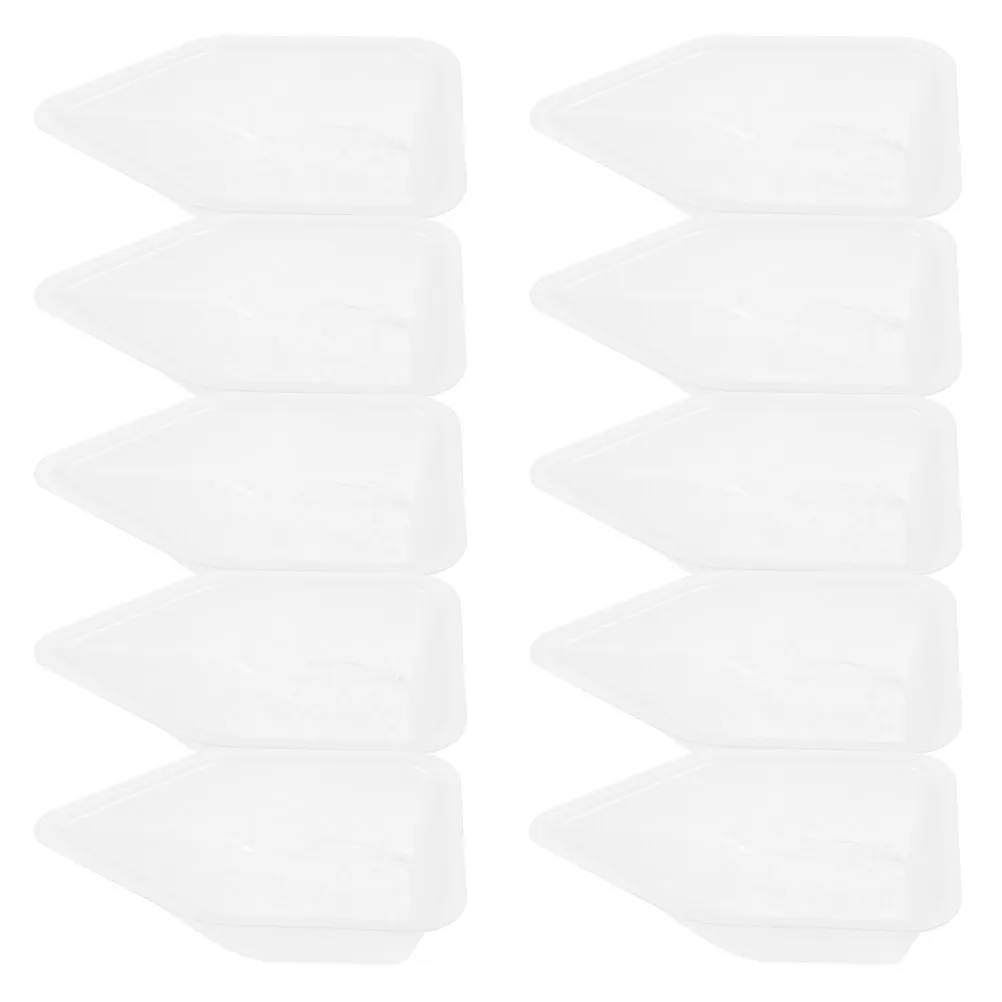 10Pcs Weighing Dishes Plastic Lab Kitchen Food Scale Containers Easy Clean Compact Storage 70Ml Precision Weigh Boats