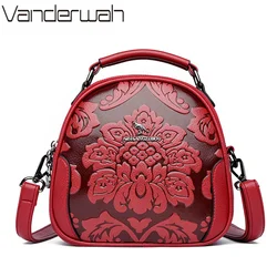 2024 Brand Printed PU Leather Crossbody Bags for Women Female Shoulder Messenger Sac Luxury Designer Ladies Handbags and Purses