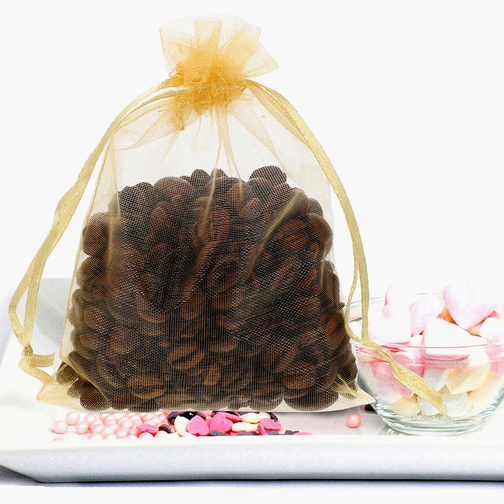 

100 Pcs Shukou Gift Bag Bags Drawstring Favor Pouches Multifunction Decorative Fabric Jewelry Organizer Storage Candy Packing