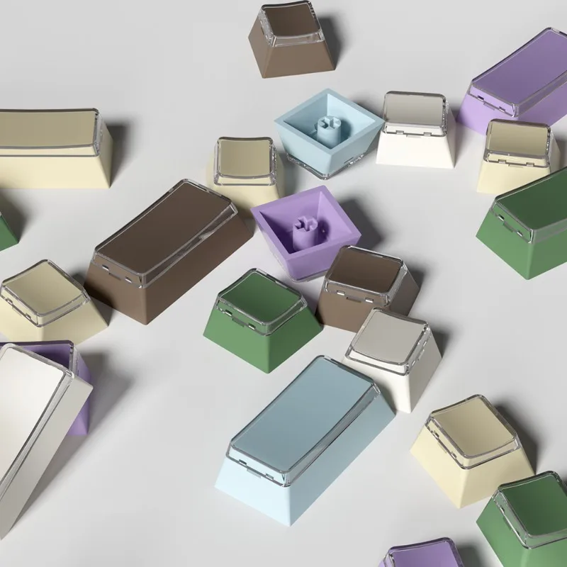 

Block Keycaps Customized Single Combination PBT No Carving Cherry Profile Keyboard Cap for Mechanical Keyboard Accessories DIY