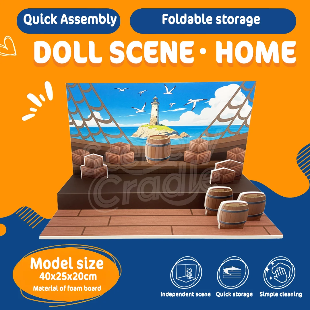 

Assembly model of miniature scene background board, used to display dolls, actions,characters, vehicles PVC background materia