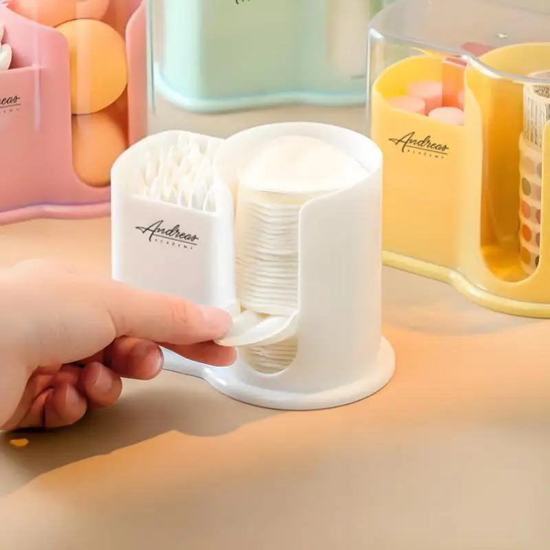 

Desktop Dustproof Cosmetic Cotton Swab Storage Box Dental Floss Storage Box Cotton Swab Box Storage Box Dispenser Storage Tank