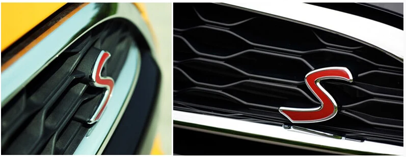 Car-Styling S Grille Emblem Badge Sticker For Mini One Cooper R50 R52 R53 R55 R56 R60 PACEMAN COUNTRYMAN CLUBMAN COUPE ROADSTER
