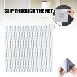 12pcs Waterproof Floor Drain Sticker Removable Shower Drain Hair Catcher Mesh Self Adhesive Sticker for Bathroom Kitchen