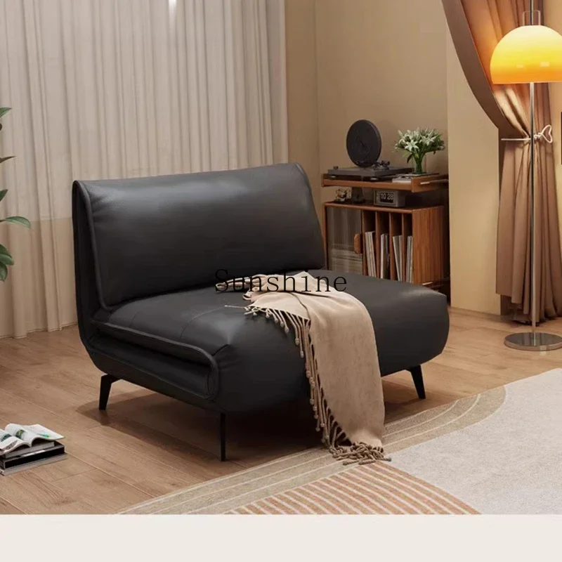 

Italian minimalist sofa bed living room multi-function foldable dual-use