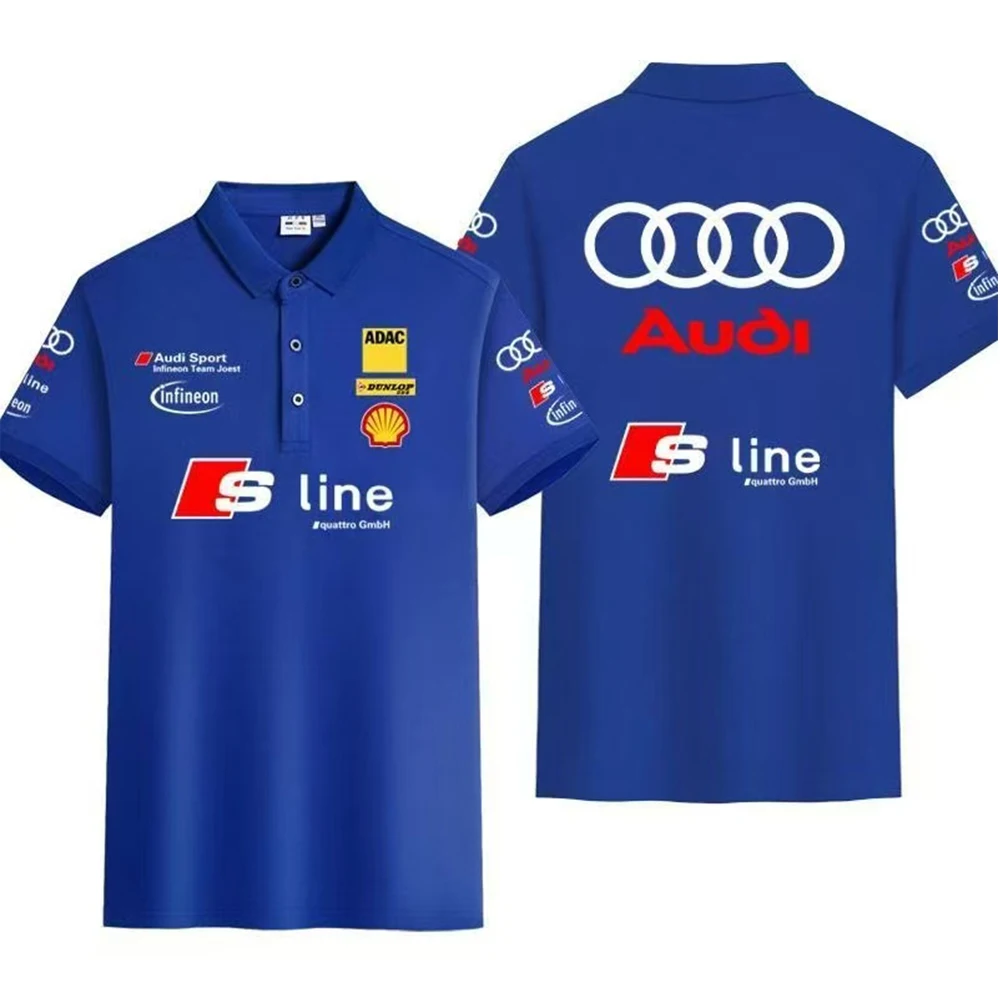 Audi Infineon Team Joest, same T-shirt, polo shirt, racing suit, men's short sleeved shirt